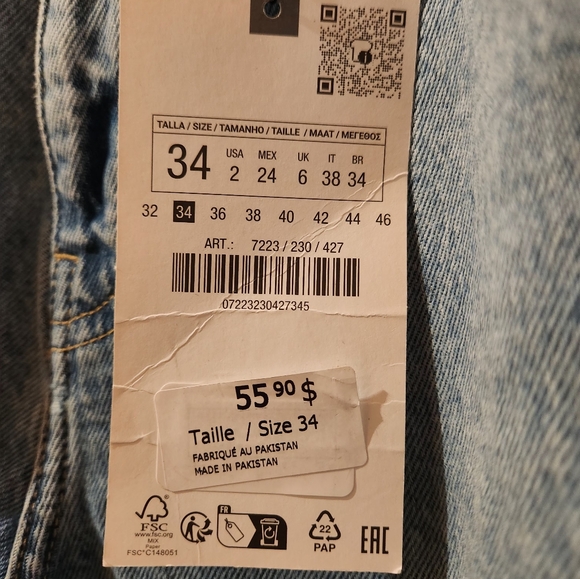 BNWT Zara Mom Jeans - Picture 5 of 8